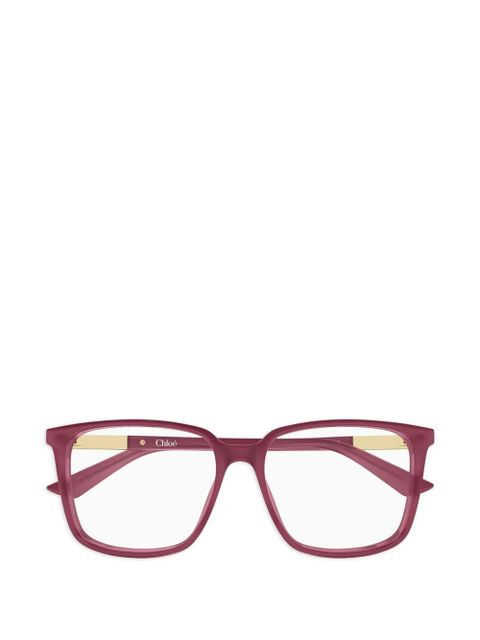 Chloé Eyewear square-frame glasses - Pink - zdjęcie produktu nr 1