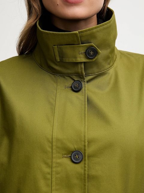 United Colors of Benetton kurtka bawełniana kolor zielony przejściowa oversize 2QJYDN07Y