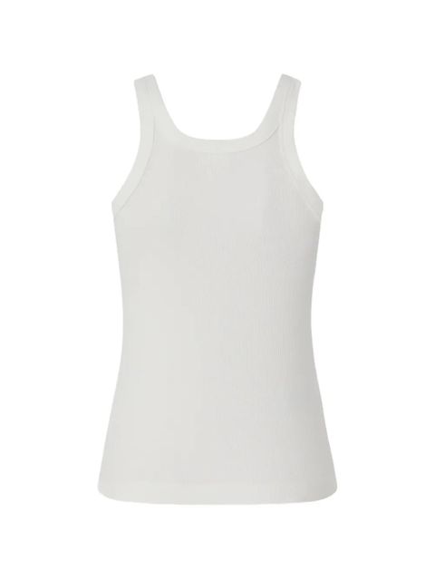 PINKO logo-embroidered tank top - White - zdjęcie produktu nr 2