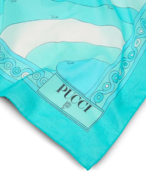 PUCCI Iride-print sarong - Blue