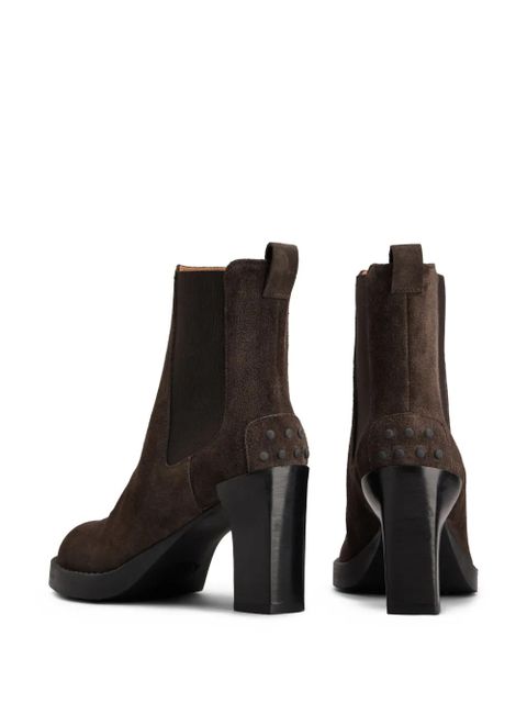 Tod's 80mm suede Chelsea boots - Brown