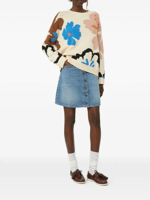 Max Mara floral-print sweater - Neutrals - zdjęcie produktu nr 2