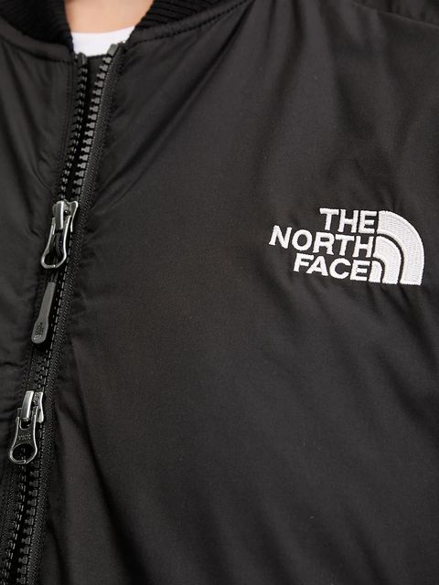 The North Face kurtka bomber Choqa kolor czarny zimowa oversize NF0A8F1WJK31