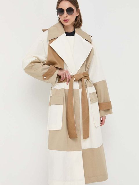 BOSS trencz bawełniany przejściowy oversize - zdjęcie produktu nr 1