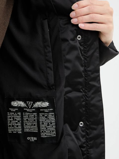 Guess kurtka puchowa MARINA kolor czarny zimowa W5BL31 W2802