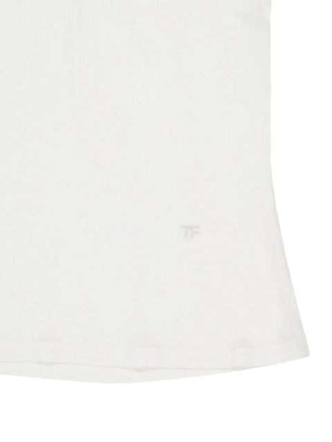 TOM FORD optical white racer-back tank top