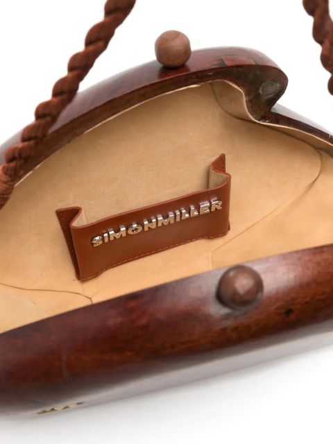 Simon Miller fish-motif clutch bag - Brown