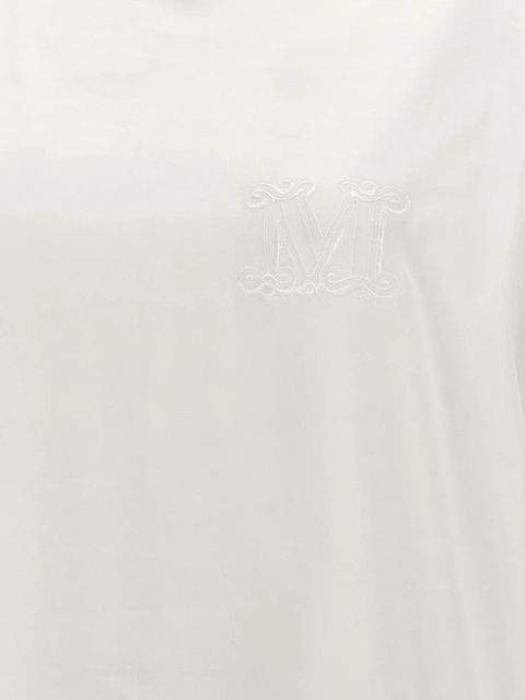 Max Mara embroidered crew-neck T-shirt - White