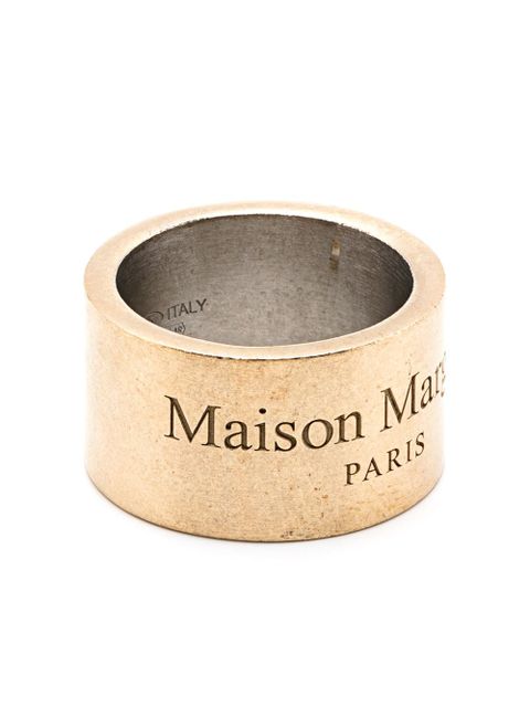 Maison Margiela logo-engraved ring - Silver - zdjęcie produktu nr 1