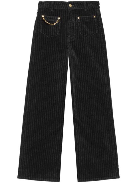 GANNI corduroy trousers - Black - zdjęcie produktu nr 1