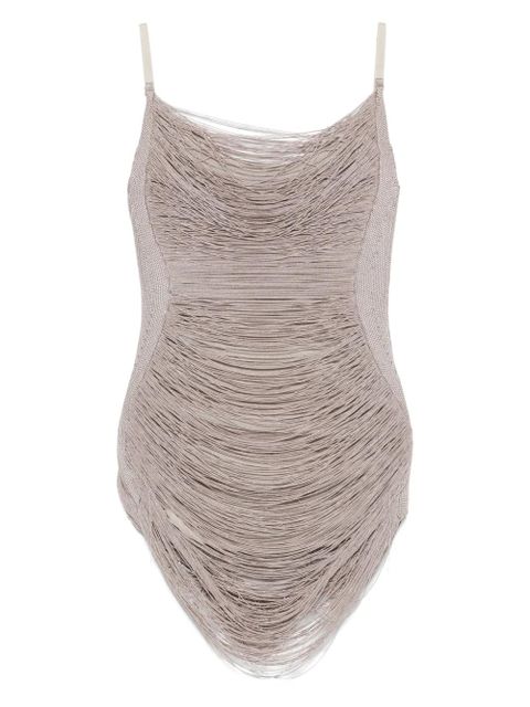 The Attico draped mini dress - Grey - zdjęcie produktu nr 1