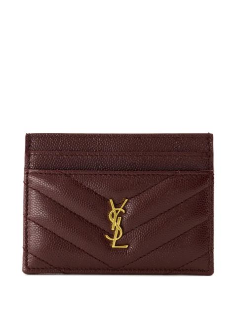 Saint Laurent Cassandre quilted cardholder - Red - zdjęcie produktu nr 1