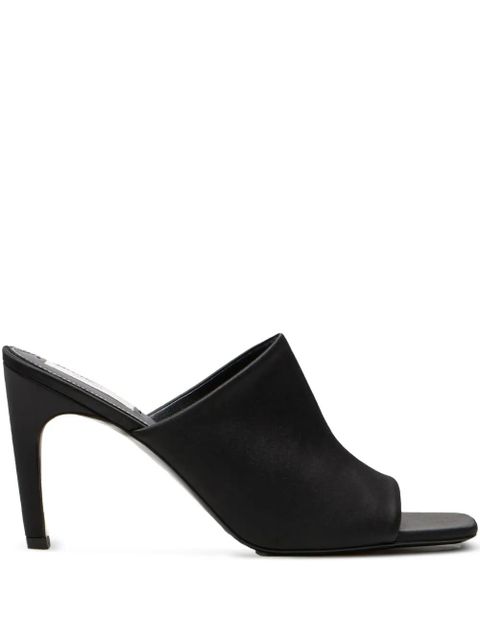 TOTEME 85mm satin square-toe mules - Black - zdjęcie produktu nr 1