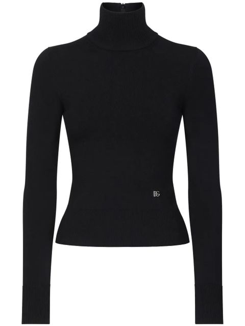 Dolce & Gabbana ribbed knit turtleneck - Black - zdjęcie produktu nr 1
