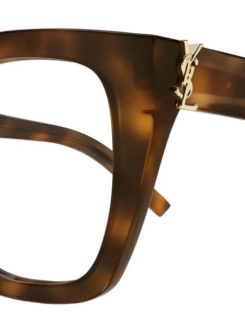 Saint Laurent Eyewear square glasses - Brown