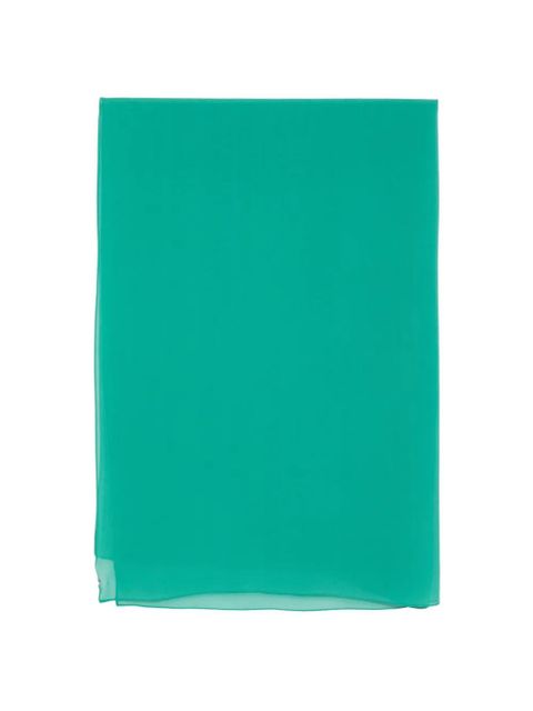 Max Mara green silk scarf - zdjęcie produktu nr 1