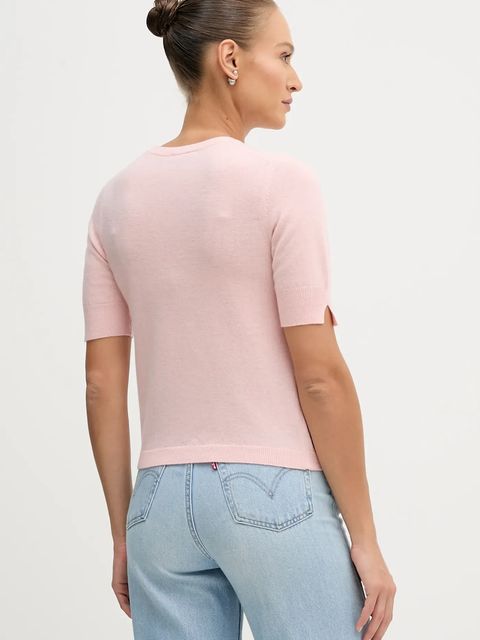 United Colors of Benetton sweter damski kolor różowy lekki 1002D10D2