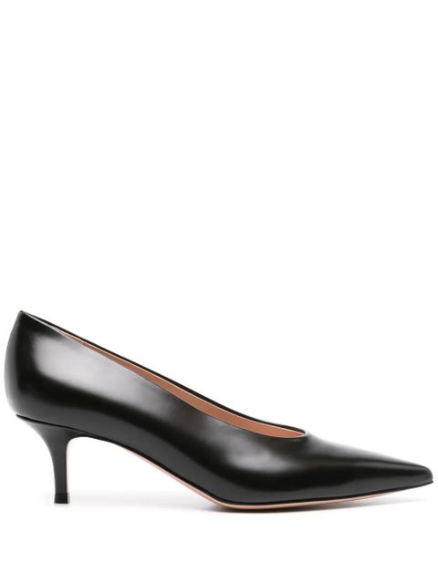 Gianvito Rossi 55mm Robbie leather pumps - Black - zdjęcie produktu nr 1