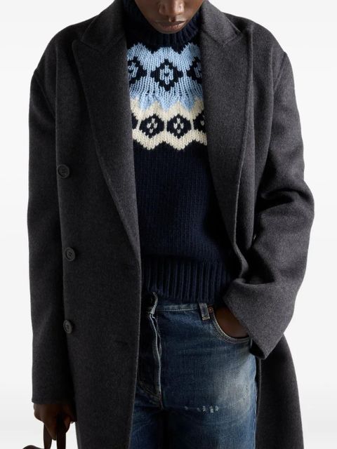 Prada intarsia sweater - Blue