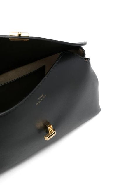 TOTEME T-Lock leather clutch bag - Black - zdjęcie produktu nr 2
