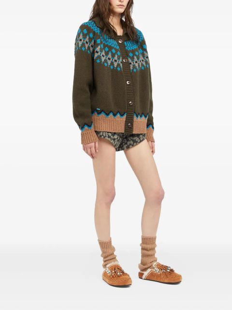 Alanui Sweet Winter cardigan - Green