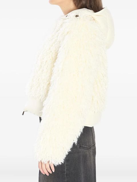Moncler Vigiers faux-fur puffer jacket - White - zdjęcie produktu nr 2