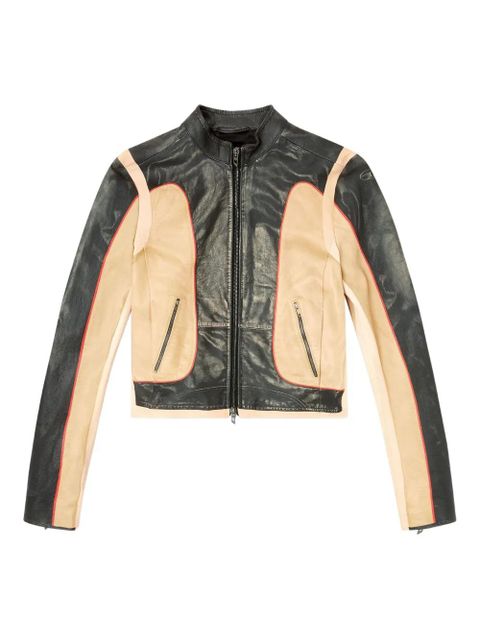 Diesel L-Oonie panelled leather jacket - 9XX - zdjęcie produktu nr 1
