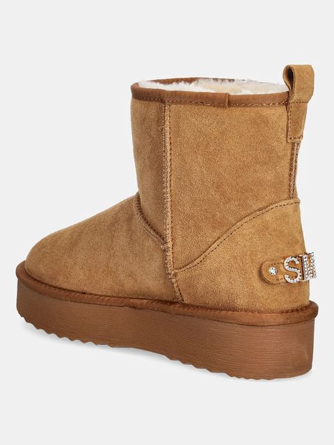 Steve Madden śniegowce zamszowe Tessah damskie kolor brązowy na platformie ocieplone 11003483 - zdjęcie produktu nr 2