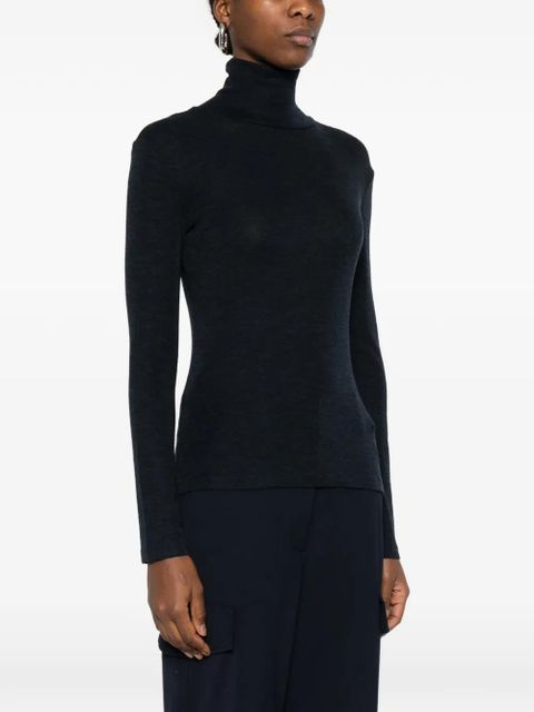 Weekend Max Mara roll-neck long-sleeve top - Blue