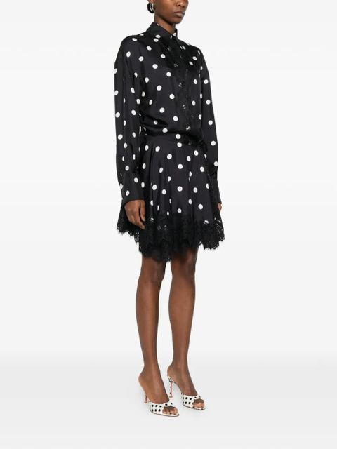 Sportmax polka dot lace dress - Black