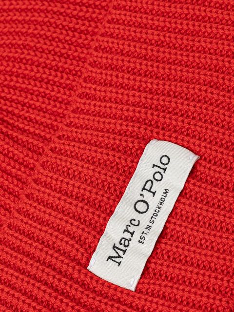 Marc O'Polo czapka kolor czerwony 600605901141 - zdjęcie produktu nr 2