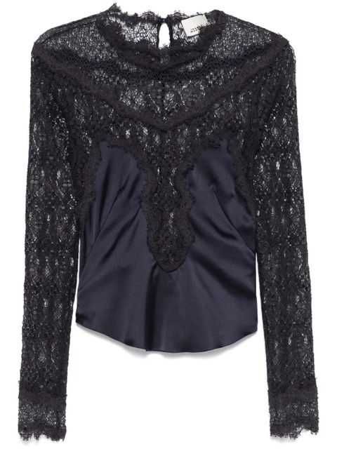 ISABEL MARANT Diem blouse - Blue - zdjęcie produktu nr 1