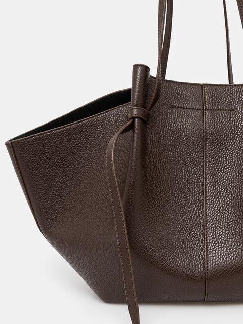 Yuzefi torebka skórzana LARGE MOCHI kolor brązowy YUZCO-HB-LM-L038