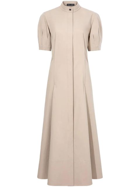 Proenza Schouler Tracey buttoned-slits midi dress - Neutrals - zdjęcie produktu nr 1