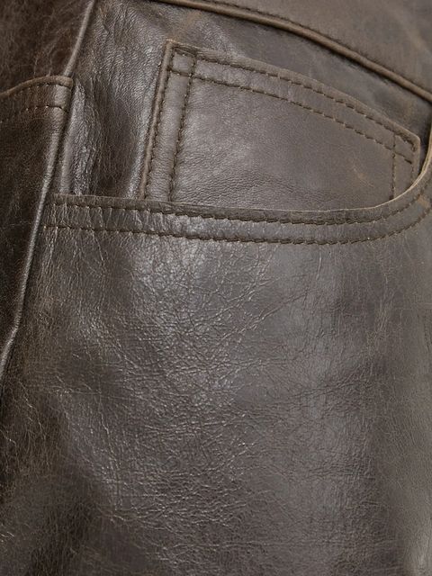 Day Birger et Mikkelsen spódnica skórzana Niki kolor brązowy midi prosta DAY65243576