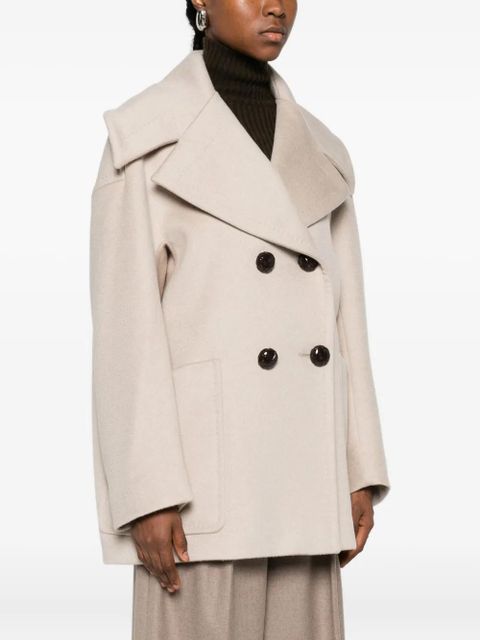 Max Mara cashmere double-breasted jacket - Neutrals