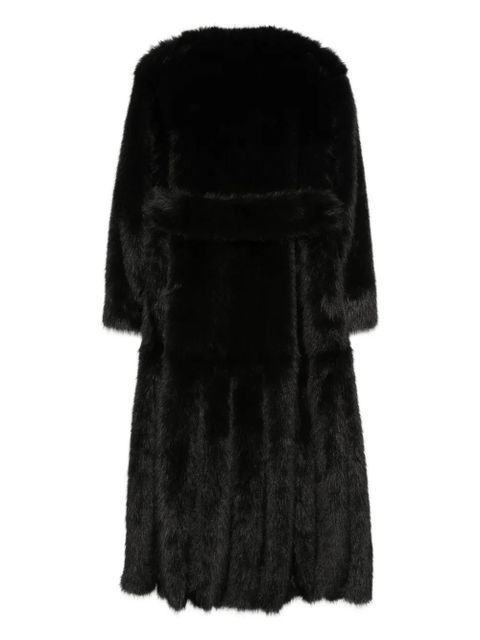 Simone Rocha belted long coat - Black