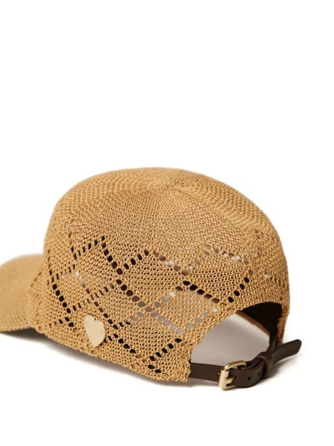 TWINSET openwork heart-plaque hat - Brown - zdjęcie produktu nr 2