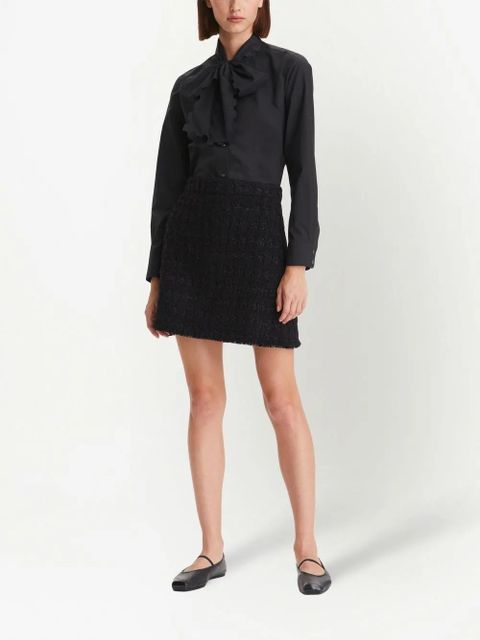 Tory Burch Scalloped-Bow Poplin blouse - Black - zdjęcie produktu nr 2