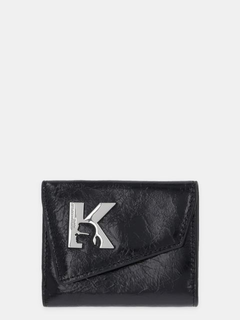 Karl Lagerfeld Jeans portfel skórzany damski kolor czarny B1W30191 - zdjęcie produktu nr 1