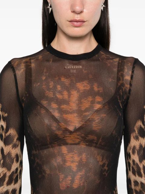 Jean Paul Gaultier The Leopard top - Black