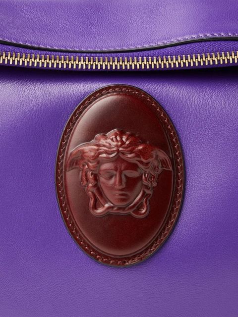 Versace Lou nappa shoulder bag - Purple