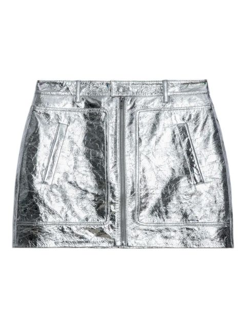 Zadig&Voltaire John zip mini skirt - Silver - zdjęcie produktu nr 1