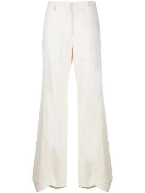Off-White flared curved cuff trousers - Neutrals - zdjęcie produktu nr 1