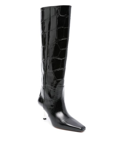 Paris Texas 80mm leather boots - Black - zdjęcie produktu nr 2
