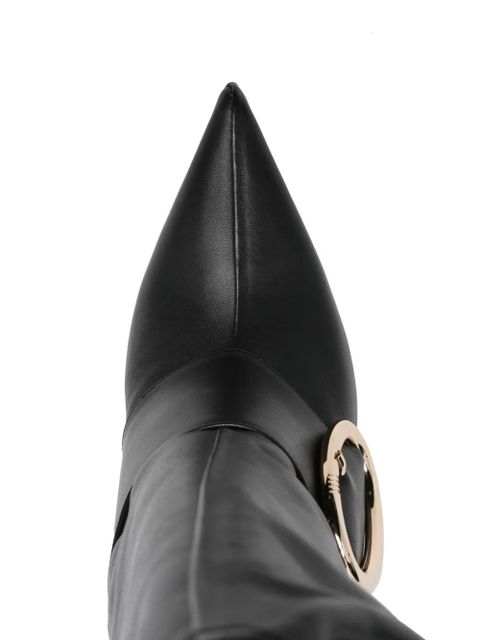 The Attico Dada 100mm slouchy boots - Black