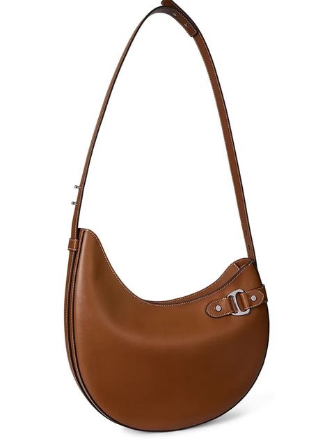 Lauren Ralph Lauren torebka skórzana kolor brązowy 431980156