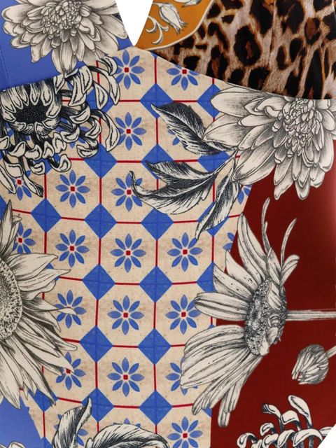 Agua By Agua Bendita Tulipa Quilt swimsuit - Blue