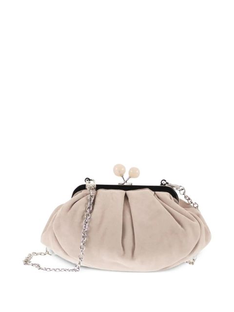 Weekend Max Mara Wkavalois suede clutch bag - Neutrals - zdjęcie produktu nr 2