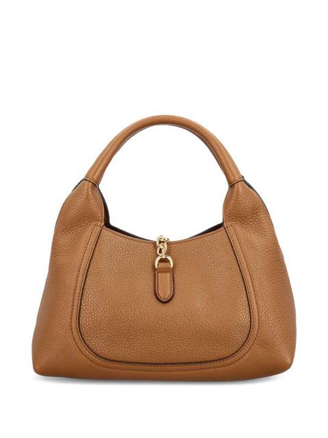 Gucci horsebit pebbled bag - Brown